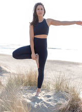 Yoga Tights Bambus/Bomull - Midnatt Blå