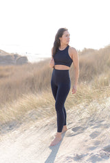 Yoga Tights Bambus/Bomull - Midnatt Blå