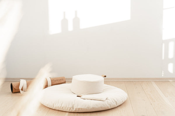 lær hvordan meditere nybegynner meditasjonspute sett økologisk bomull guidet meditasjon norsk mindfulness mindful norge