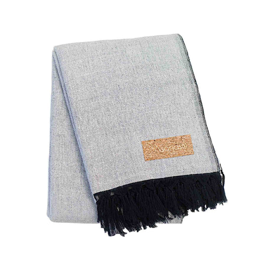 Yogateppe Midnatt Blå & Hvit