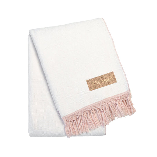 Yogateppe Rosa & Hvit